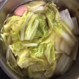 温かい白菜のスープ